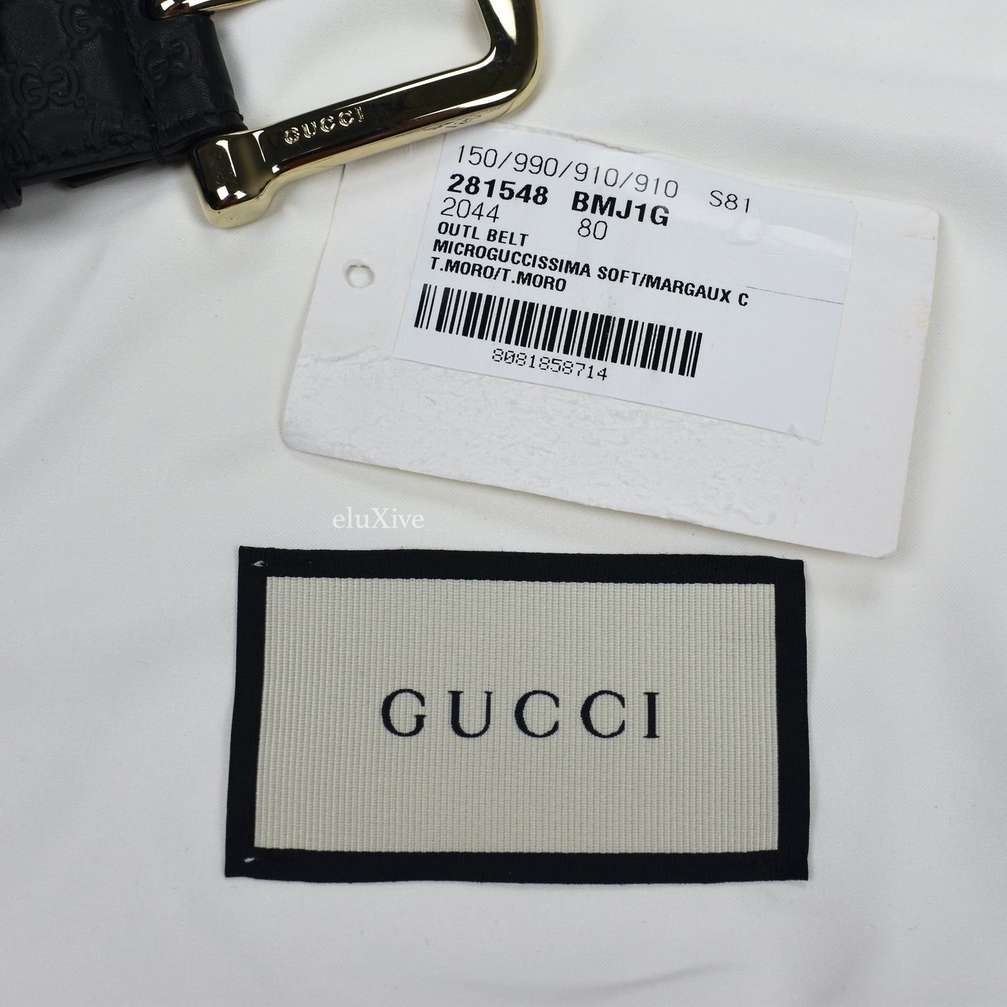 Gucci - Dark Brown Leather GG Monogram Belt