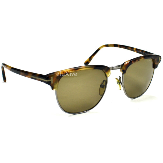 Tom Ford - Tortoise 'Henry' Clubmaster Sunglasses