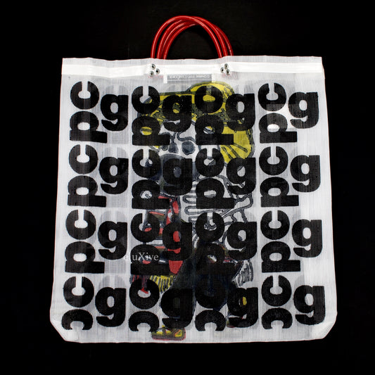 Comme des Garcons - Skeleton CDG Logo Overprint Mesh Bag
