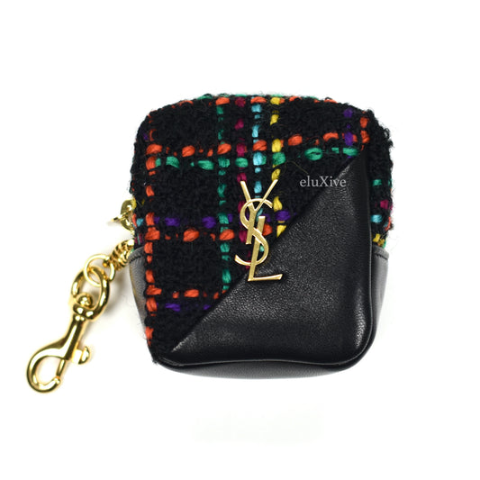 Saint Laurent - Multicolor Woven YSL Logo Jamie Zip Pouch