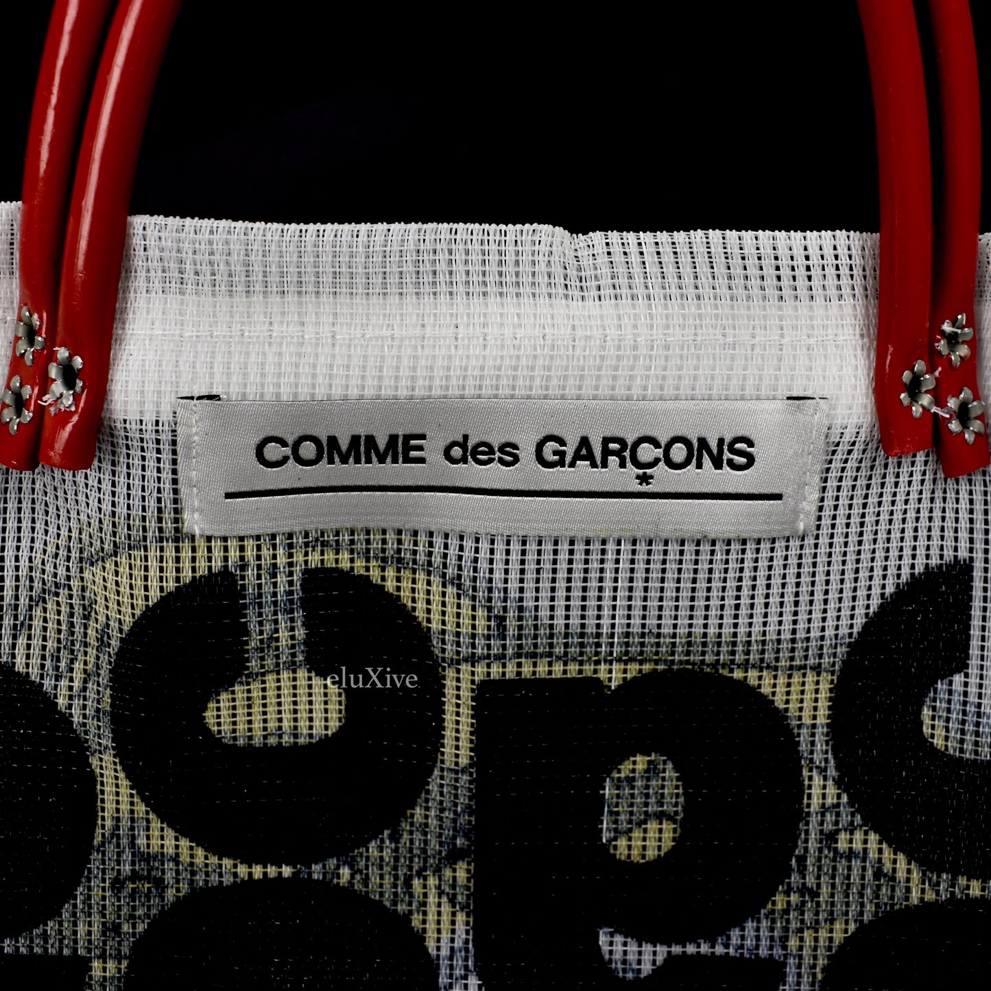Comme des Garcons - Skeleton CDG Logo Overprint Mesh Bag