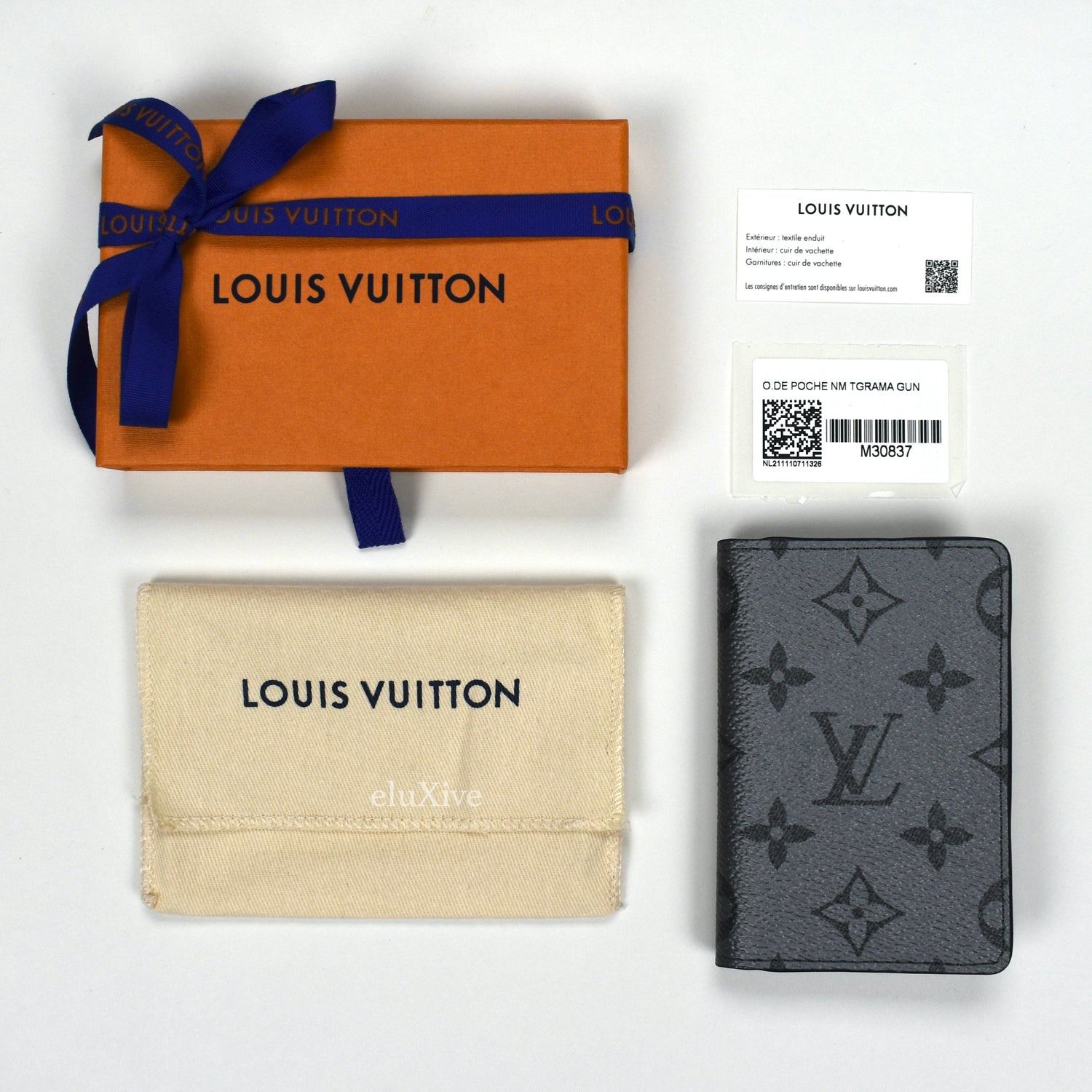 Louis Vuitton, Bags, Authentic Louis Vuitton Brown Poche Monogram Canvas  Organizer De Wallet