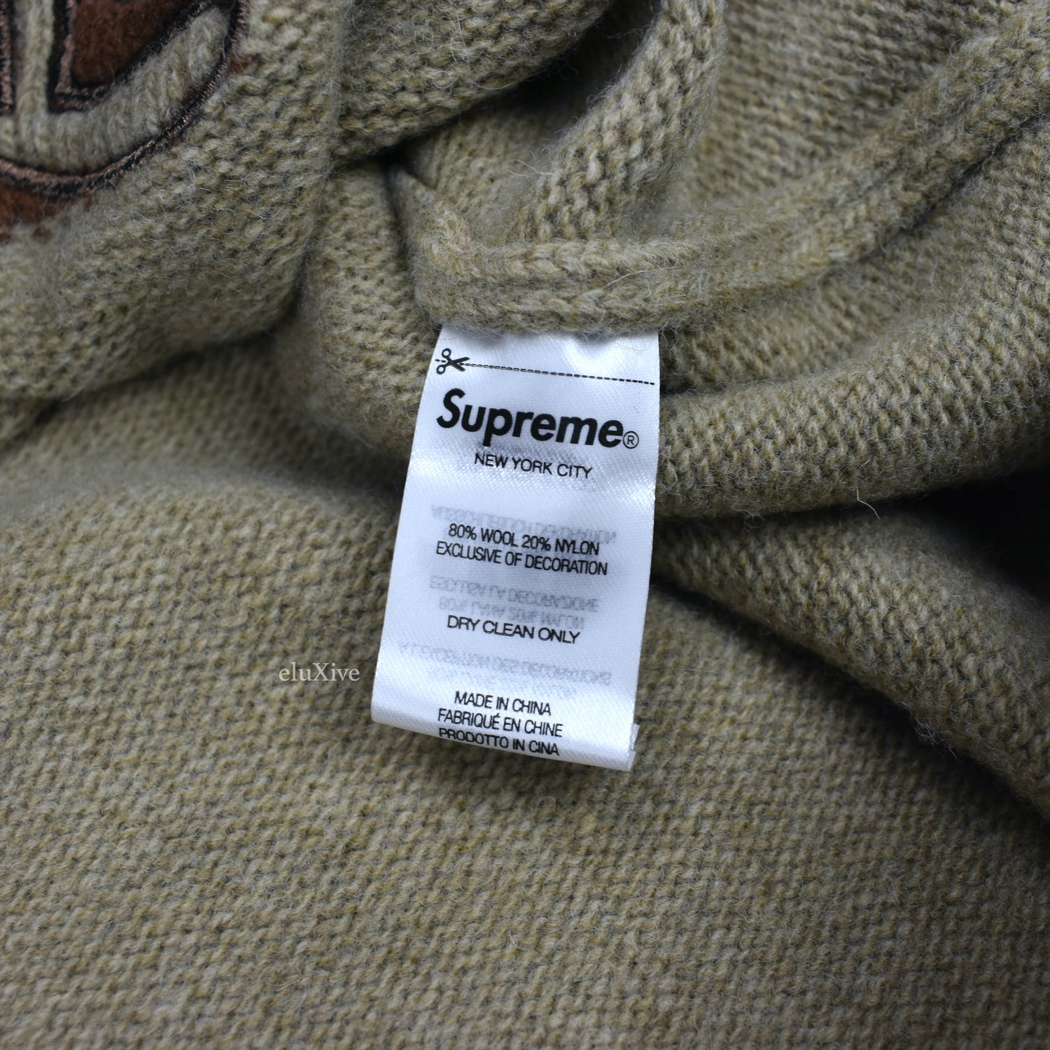 Supreme x Pillsbury - Doughboy Intarsia Knit Sweater (Tan) – eluXive