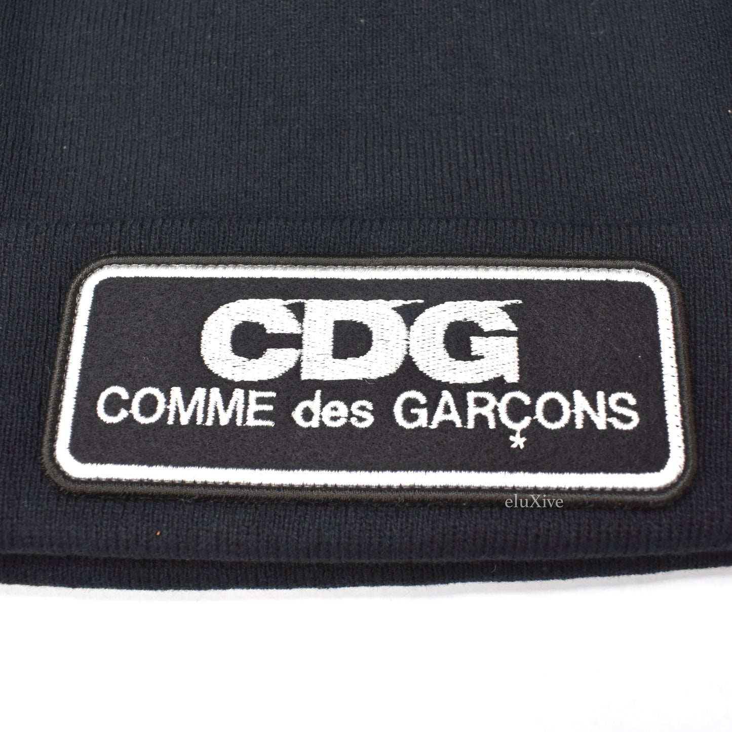 Comme des Garcons - Black CDG Logo Patch Beanie