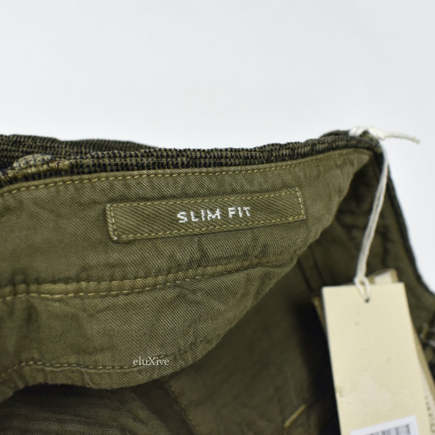 Incotex - Olive Birdseye Velvet Pants