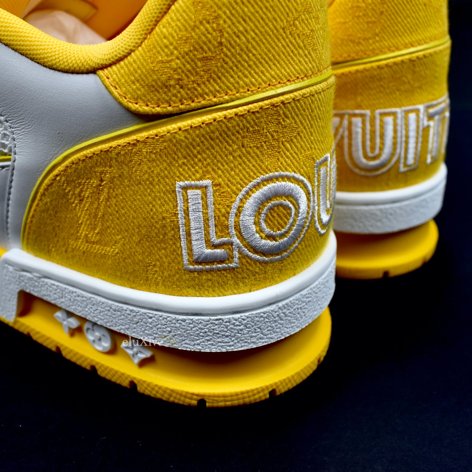 Louis Vuitton Trainer Sneaker Yellow & White - proalpaandomega -  proalpaandomega