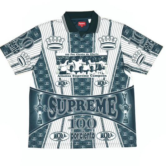 Supreme - Por Ciento Logo Print Soccer Jersey (Green)