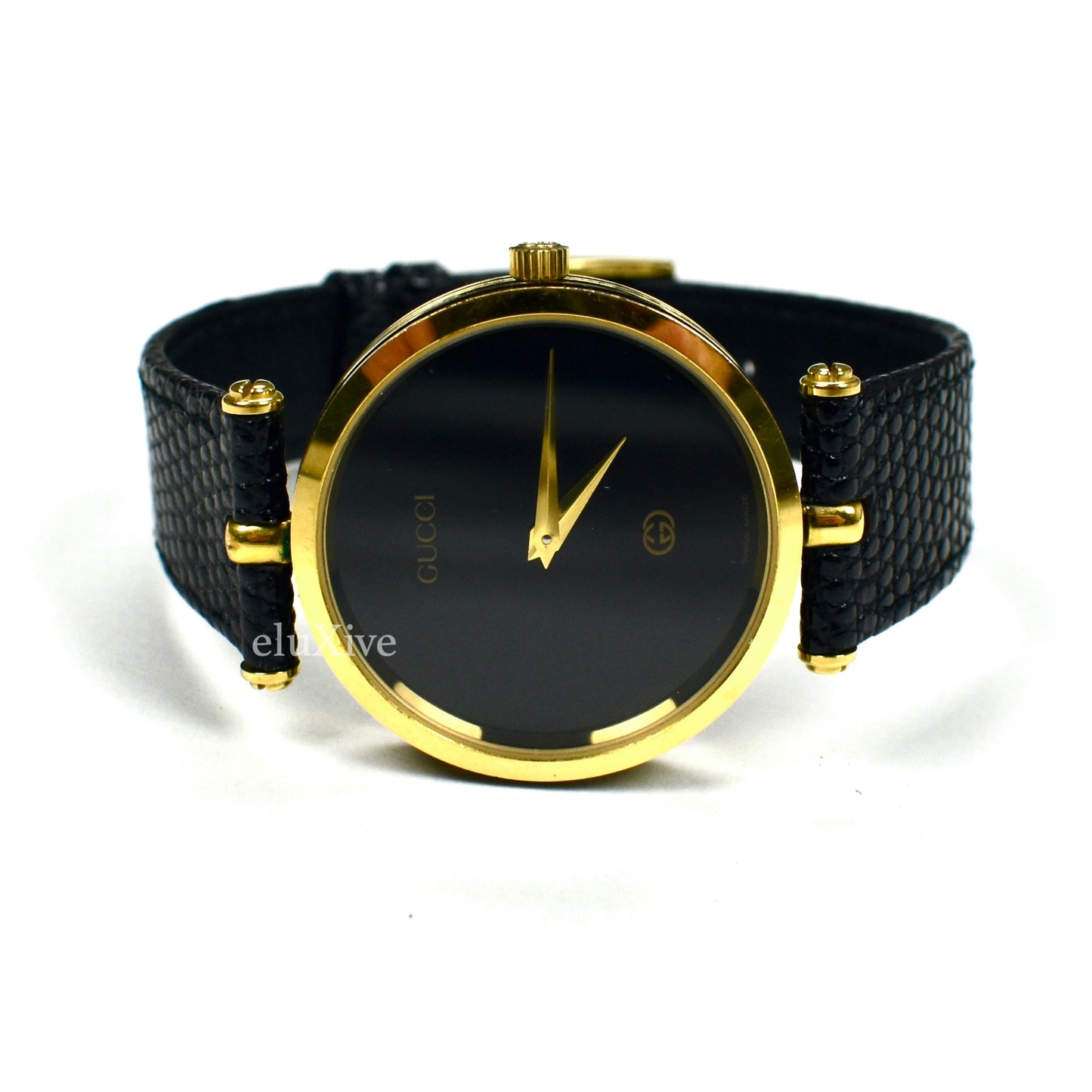Gucci - 2000M Gold Black Dial Watch