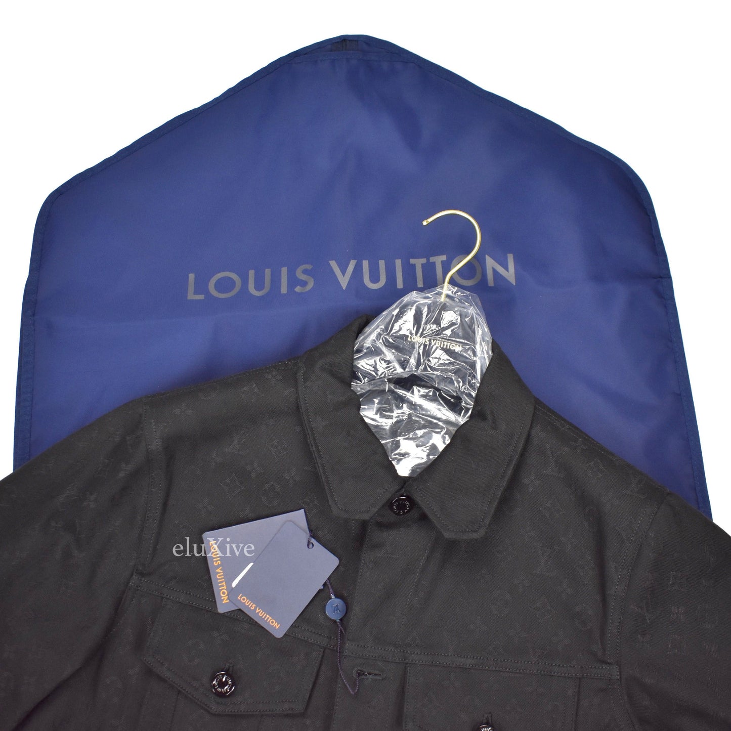 Louis Vuitton - Monogram Denim Woven Trucker Jacket (Black)