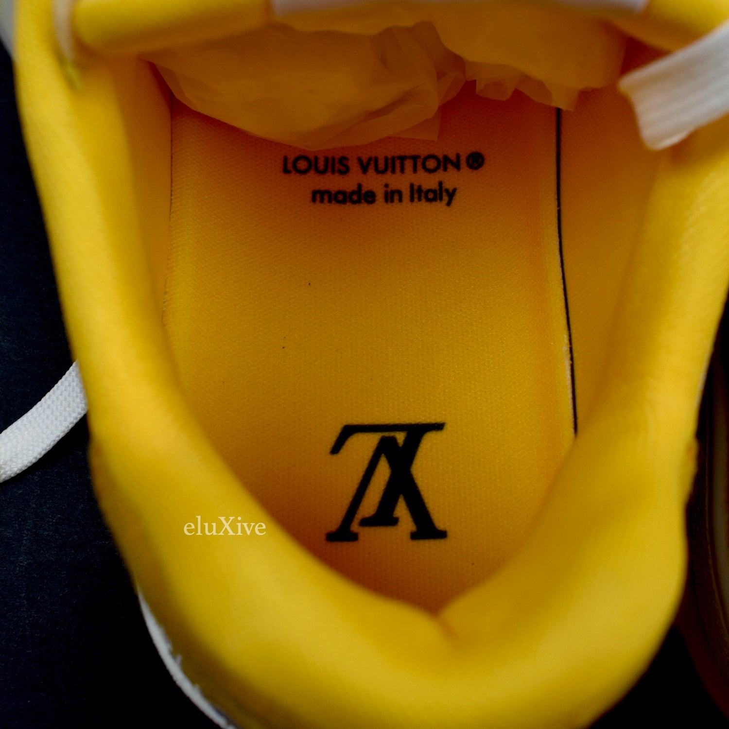 Louis Vuitton Trainer Sneaker Yellow & White - proalpaandomega