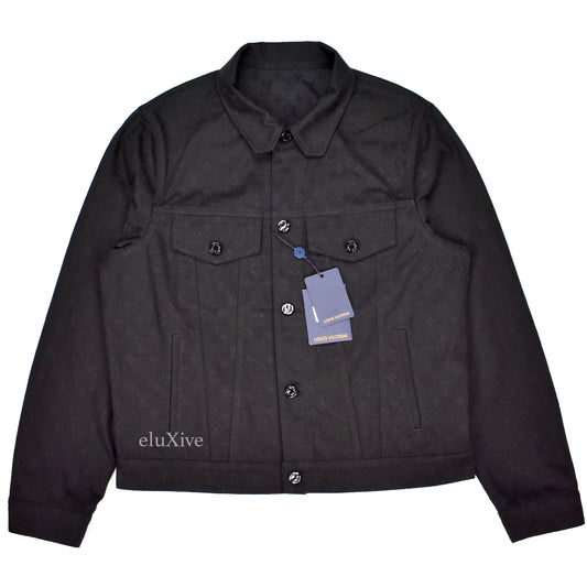 Louis Vuitton - Monogram Denim Woven Trucker Jacket (Black)