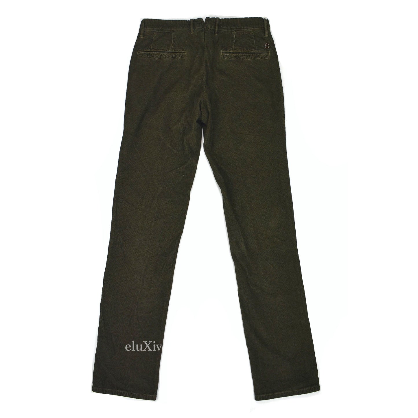 Incotex - Olive Birdseye Velvet Pants