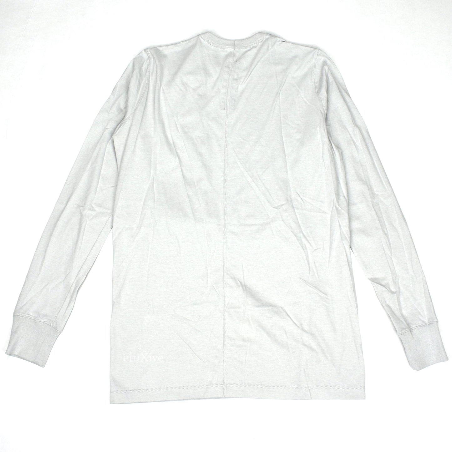 Rick Owens - Oyster Gray LS Zip Pocket Level T-Shirt