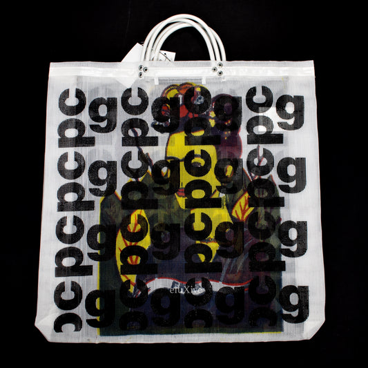 Comme des Garcons - Frida CDG Logo Overprint Mesh Bag