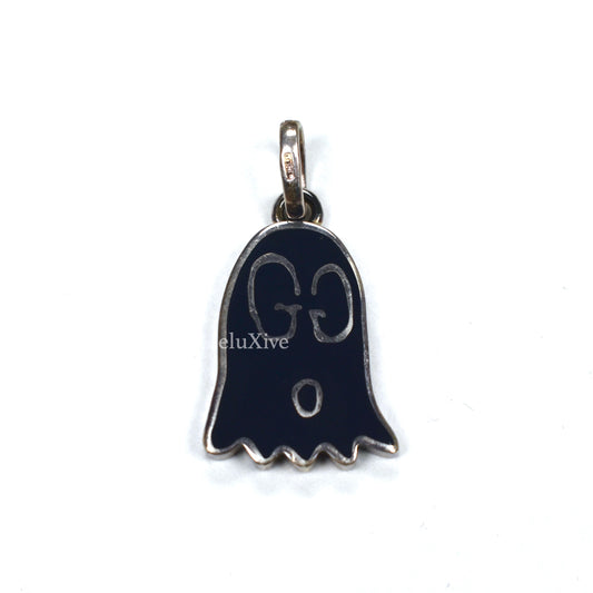 Gucci - Silver / Black Gucci Ghost Pendant