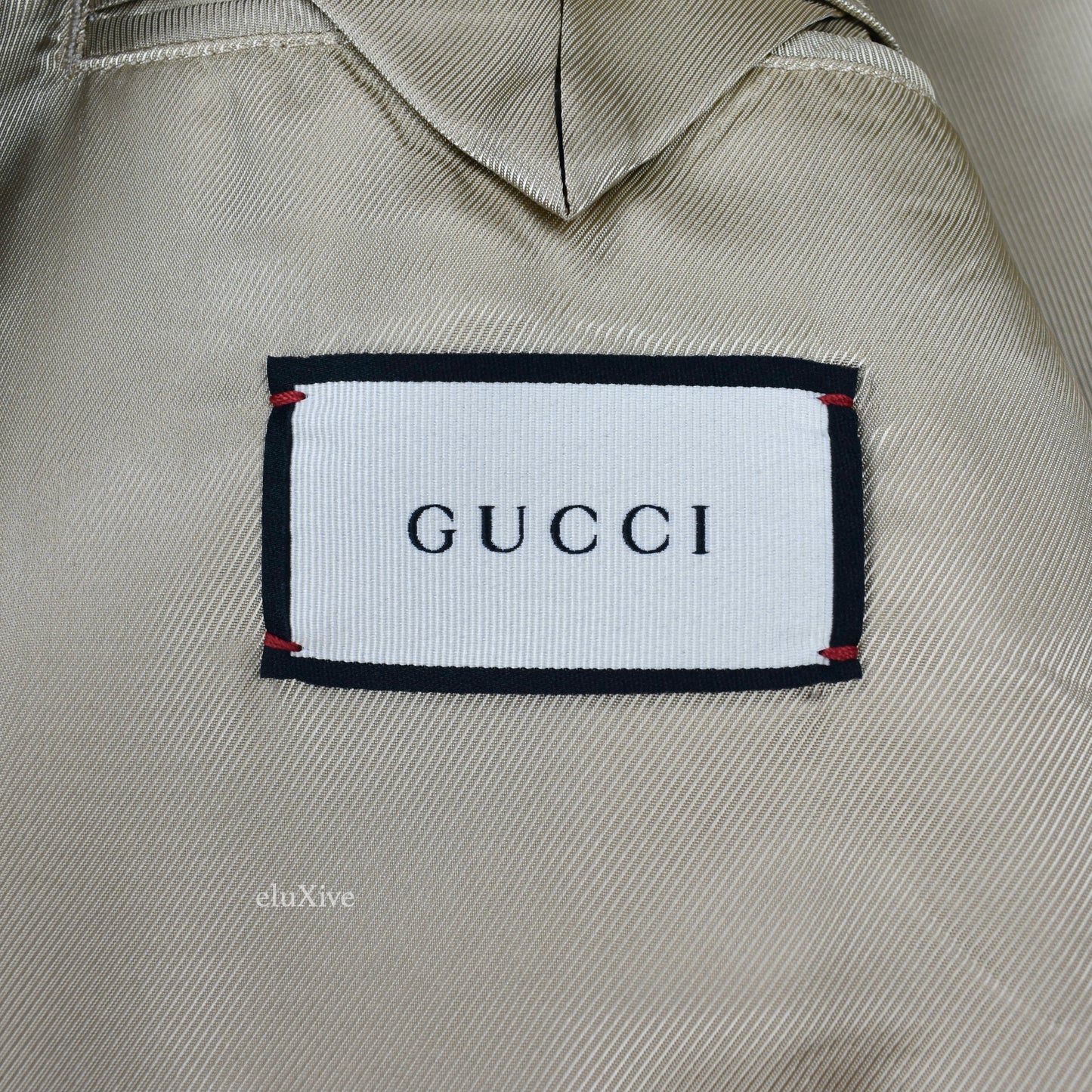 Gucci - Web Stripe & Horsebit Logo Denim Jacket  Logo Denim Trucker Jacket