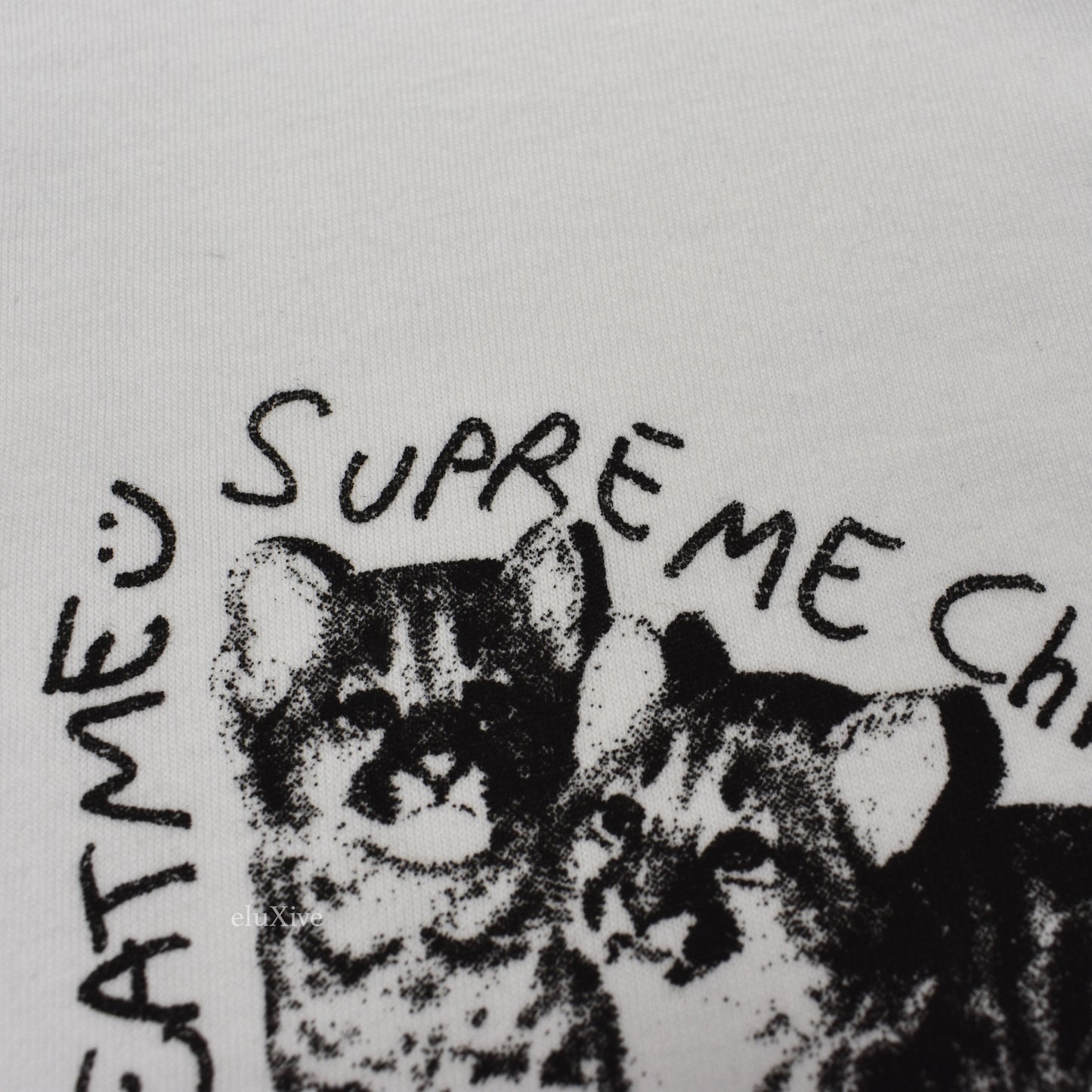 Supreme - Eat Me Logo Print Christmas T-Shirt (White)