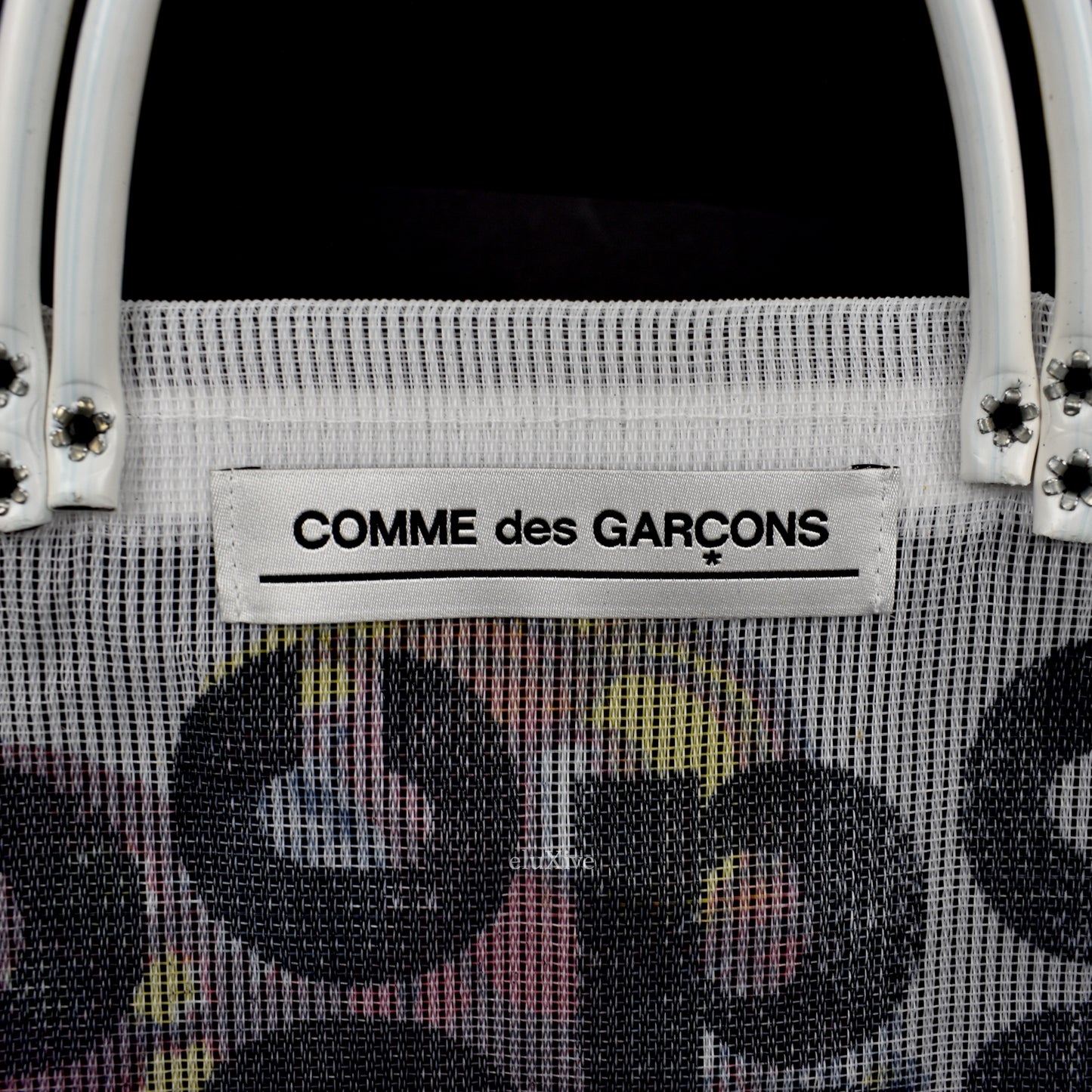 Comme des Garcons - Frida CDG Logo Overprint Mesh Bag