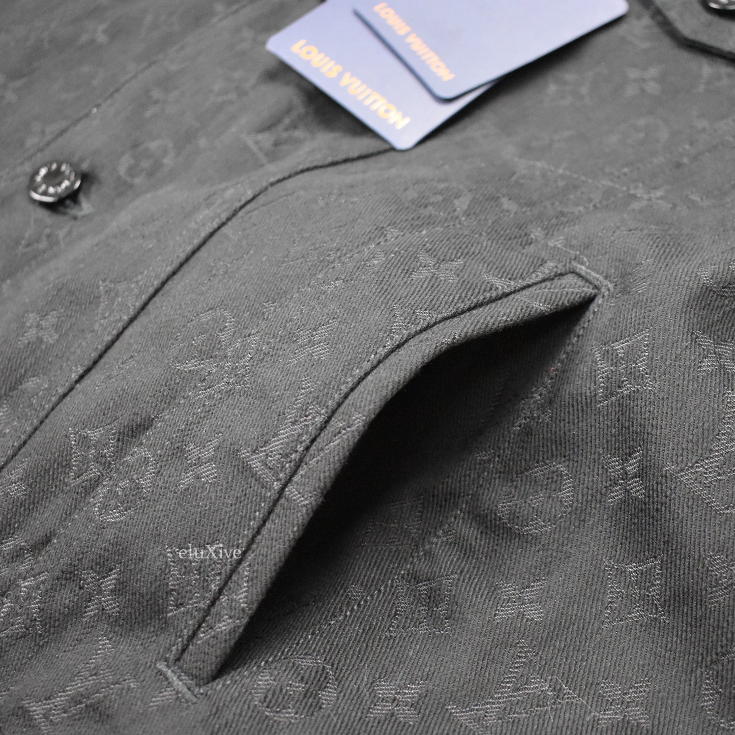 Louis Vuitton - Monogram Denim Woven Trucker Jacket (Black)