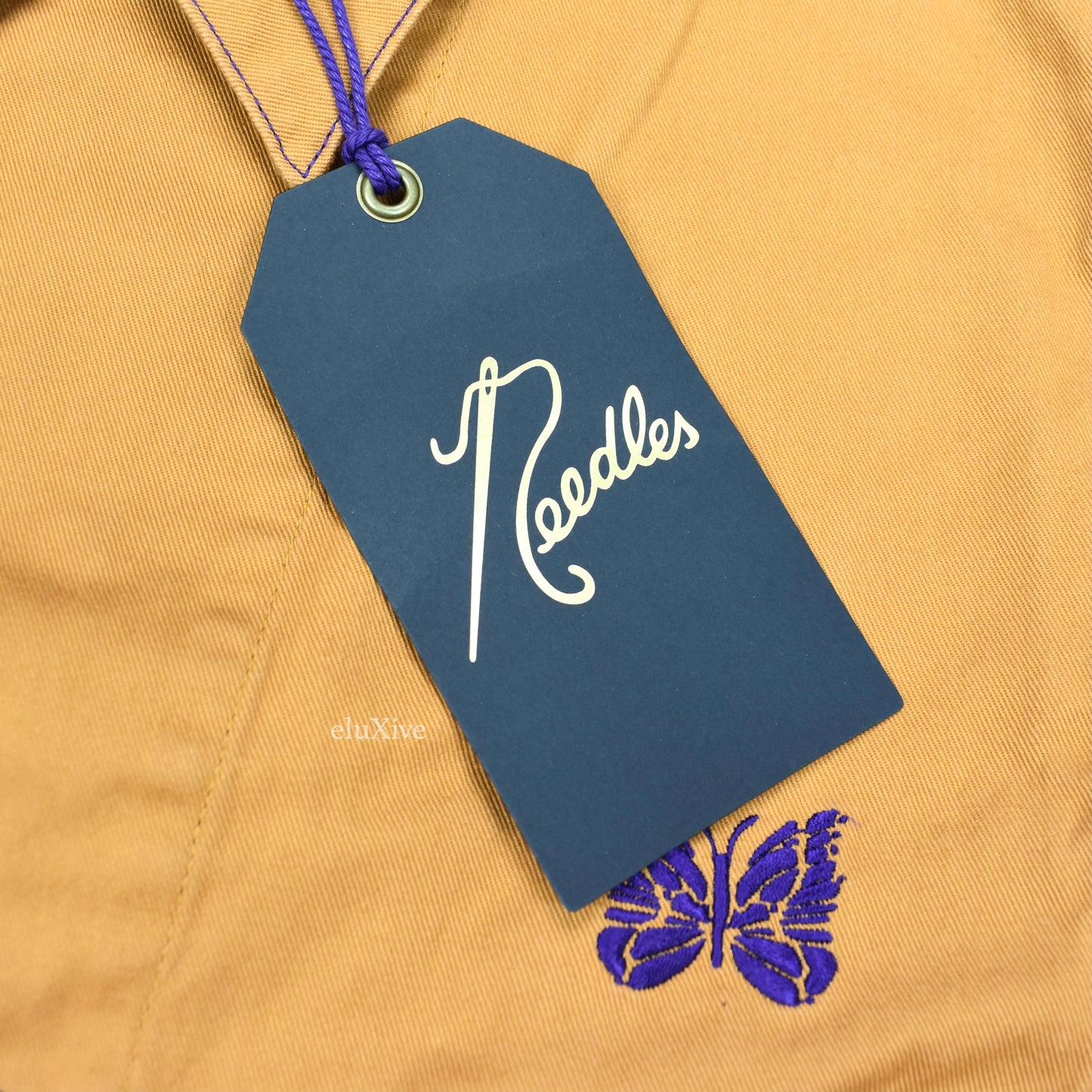 Needles x Smiths - Gold Butterfly Logo Twill Work Shirt