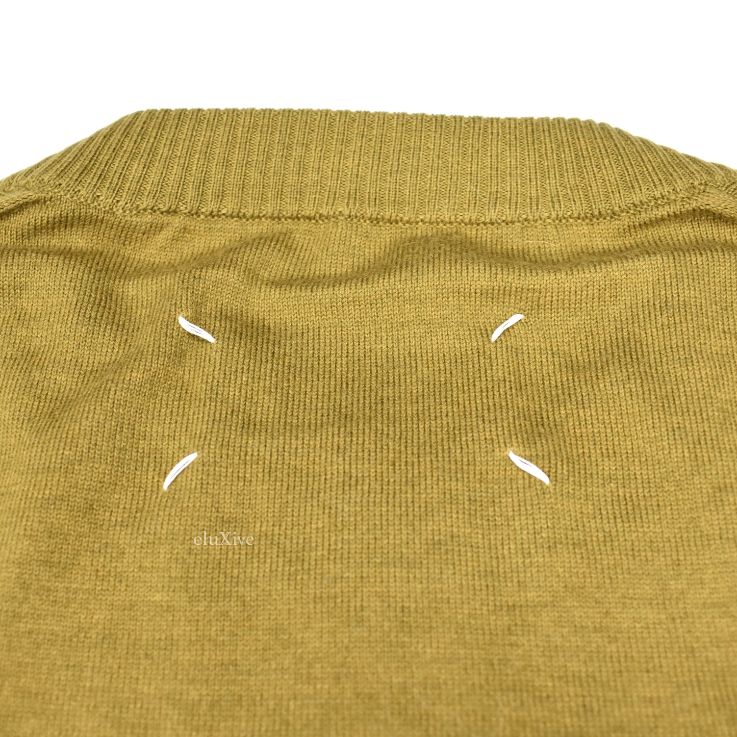 Maison Margiela - Khaki Elbow Pad Sweater