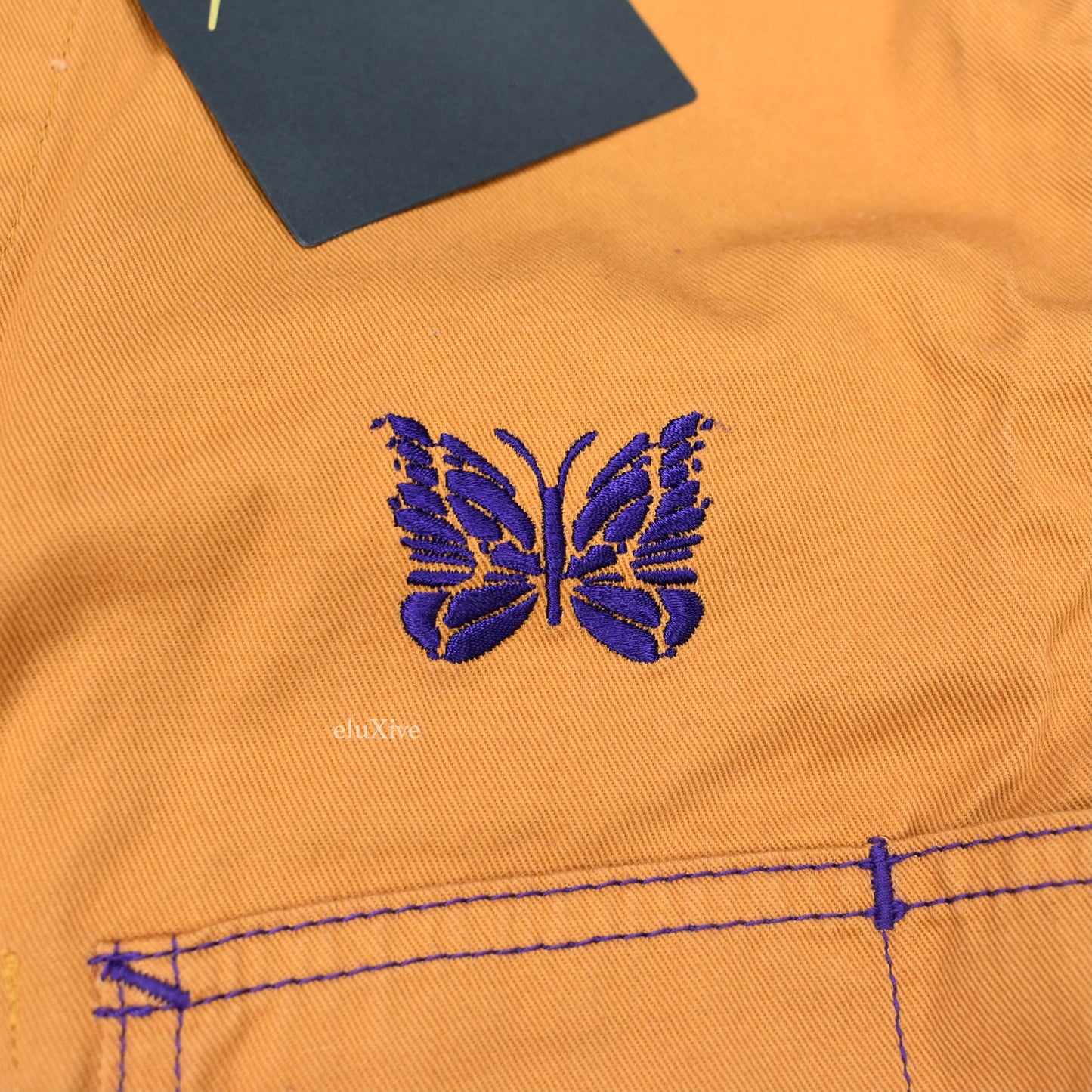 Needles x Smiths - Gold Butterfly Logo Twill Work Shirt