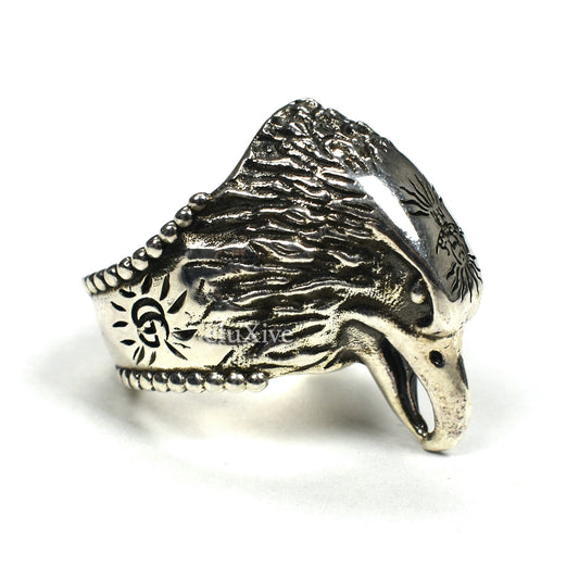 Gucci - Silver Anger Forest Eagle Statement Ring