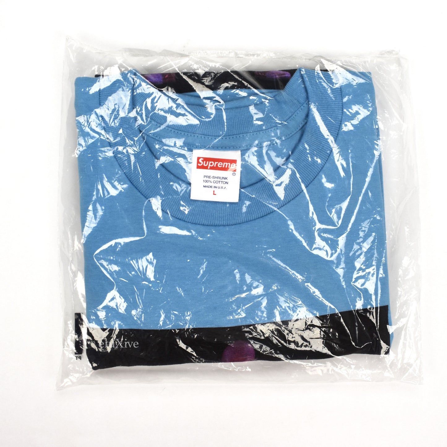 Supreme - Tupac Hologram Logo T-Shirt (Light Blue)
