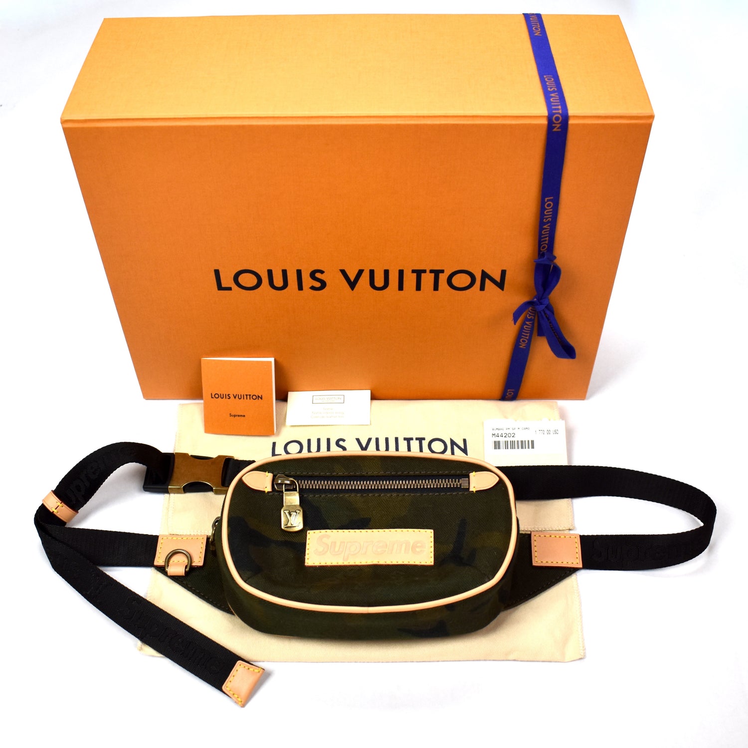 Louis Vuitton x Supreme Green Camo Canvas Limited Edition Bum Bag
