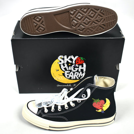 Converse x Sky High Farm - Chuck 70 Hi Strawberry Moon (Black/Egret)
