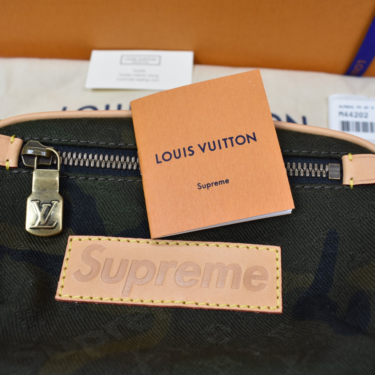 Louis Vuitton x Supreme - Monogram Camo Box Logo Bumbag