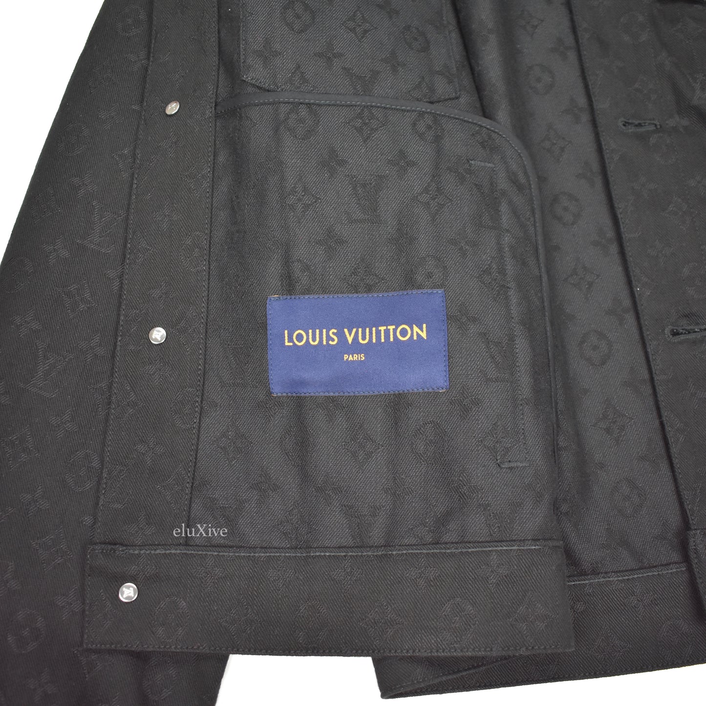 Louis Vuitton - Monogram Denim Woven Trucker Jacket (Black)