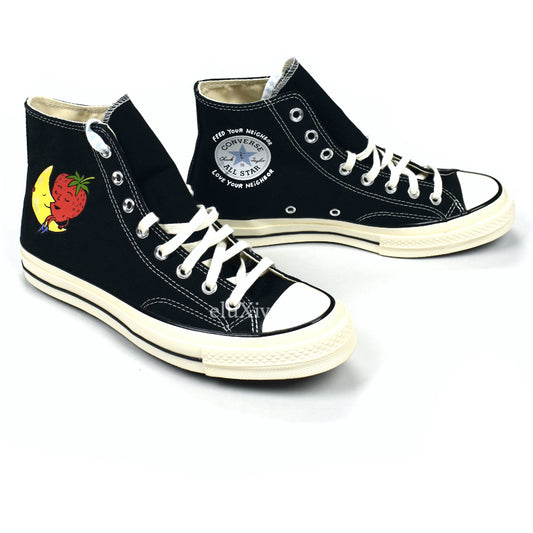 Converse x Sky High Farm - Chuck 70 Hi Strawberry Moon (Black/Egret)