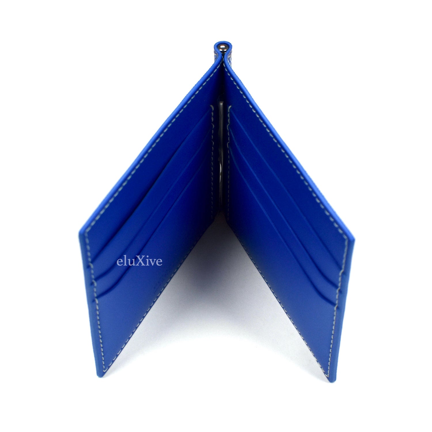 Goyard Victoire Wallet (Blue) bifold Bi-fold wallet/leather/bill