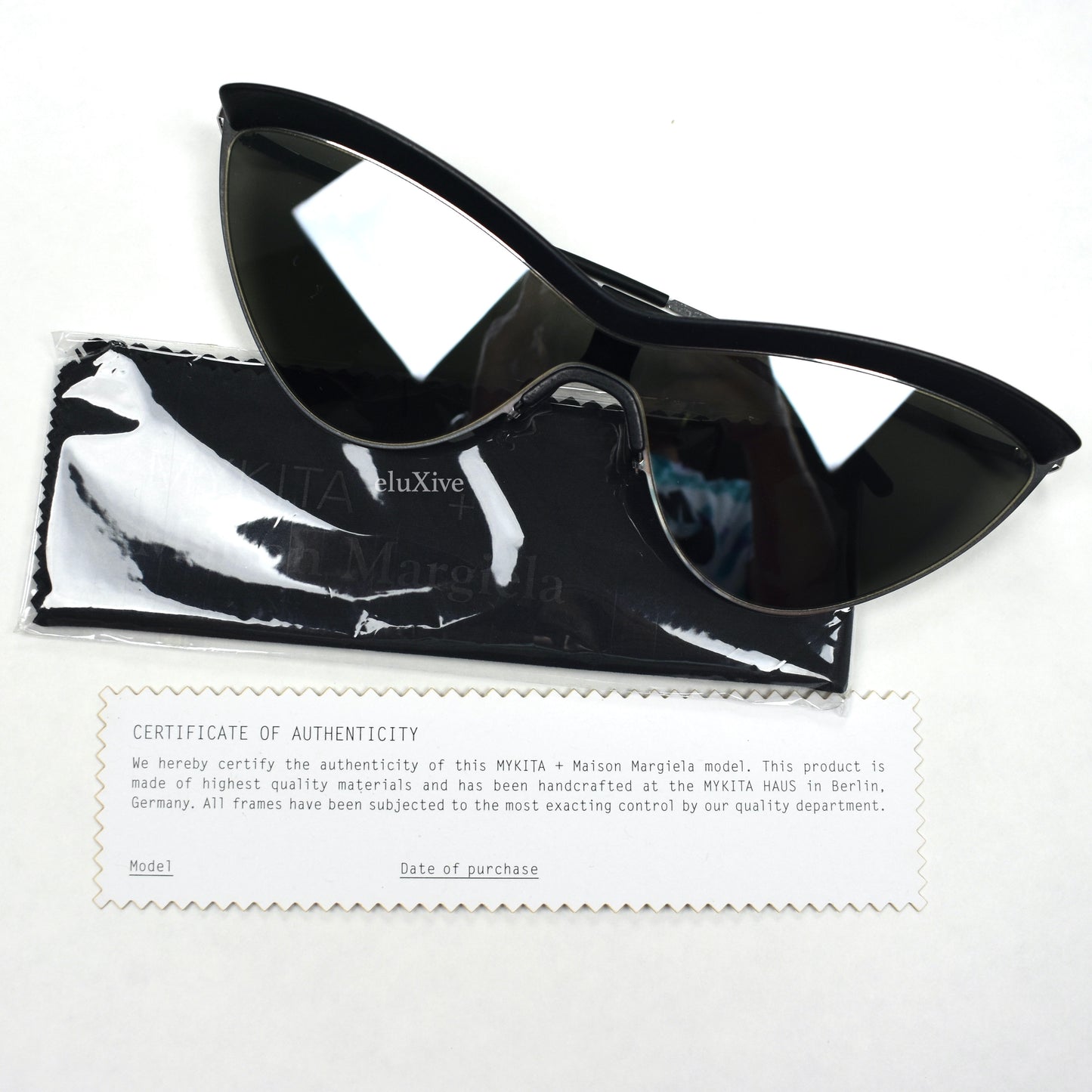 Maison Margiela x Mykita - Black MMECHO002 Futuristic Sunglasses