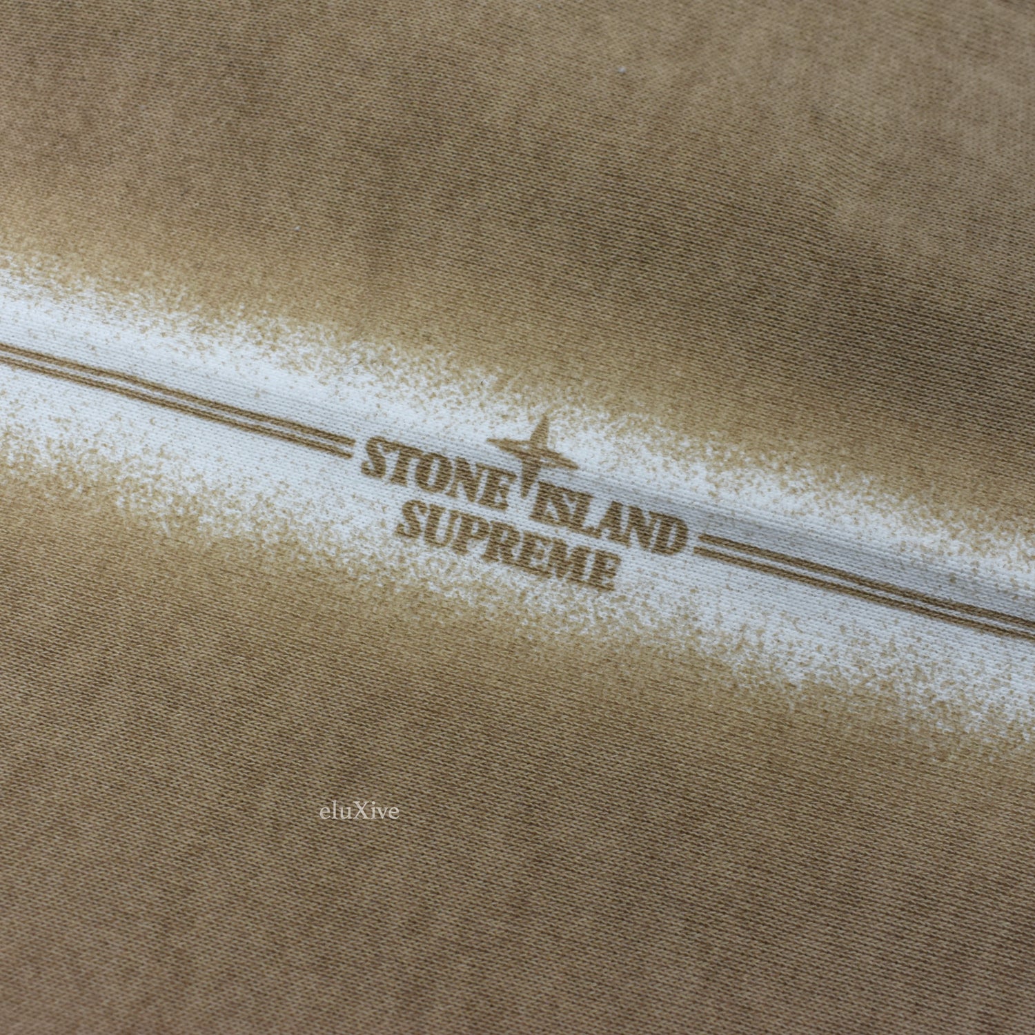 Supreme x Stone Island - Tan Side Stripe Logo Sweatpants – eluXive