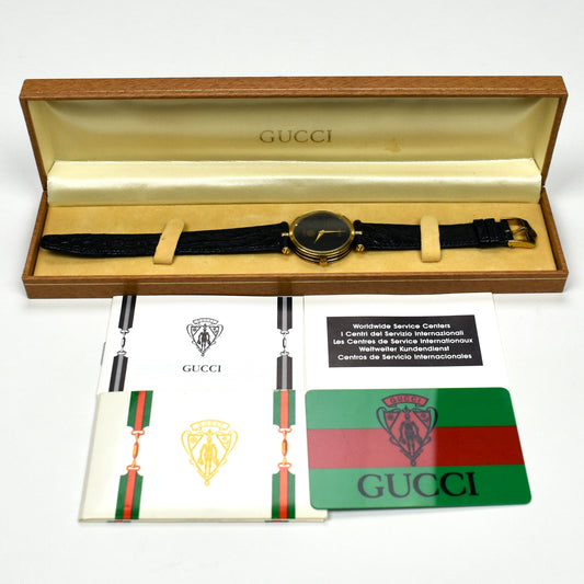 Gucci - 2000M Gold Bally's Casino Dial Watch