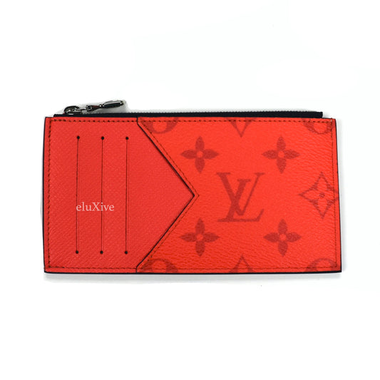 Louis Vuitton - Red Monogram Zip Card Holder