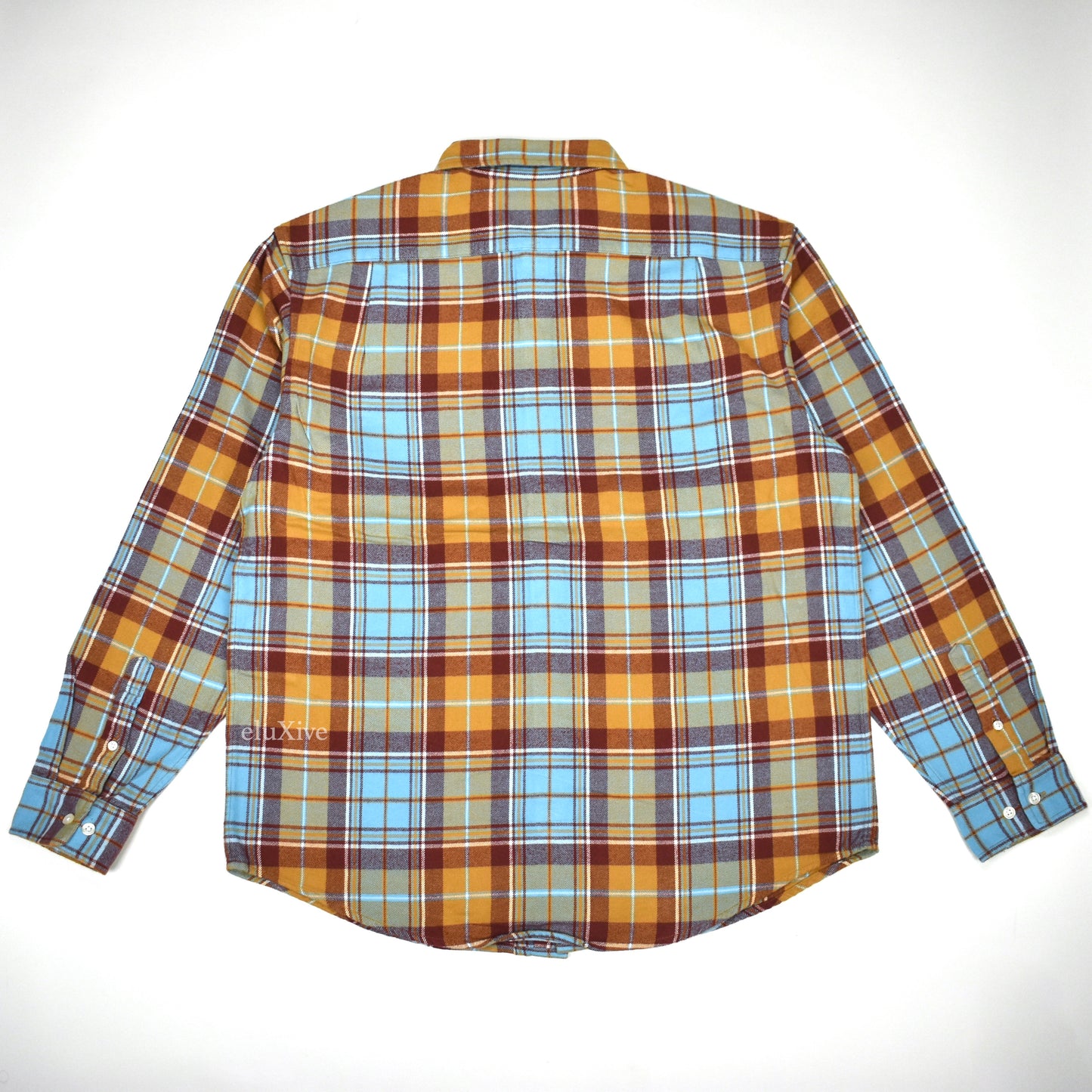 Supreme - Classic Logo Plaid Flannel Shirt (Rust) – eluXive