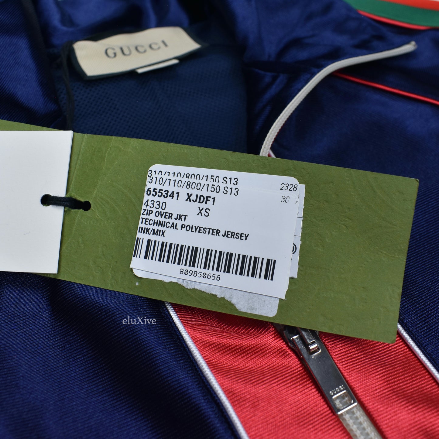 Gucci - Navy Web Stripe Technical Jersey Track Jacket