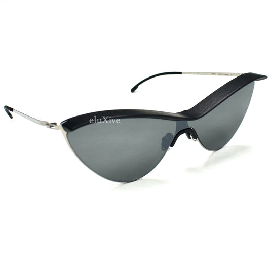 Maison Margiela x Mykita - Black MMECHO002 Futuristic Sunglasses