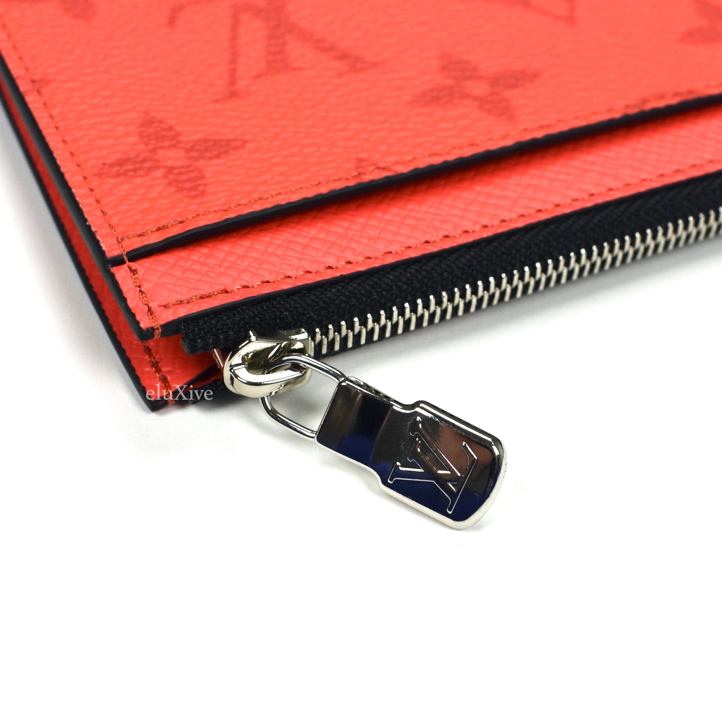 Louis Vuitton - Red Monogram Zip Card Holder