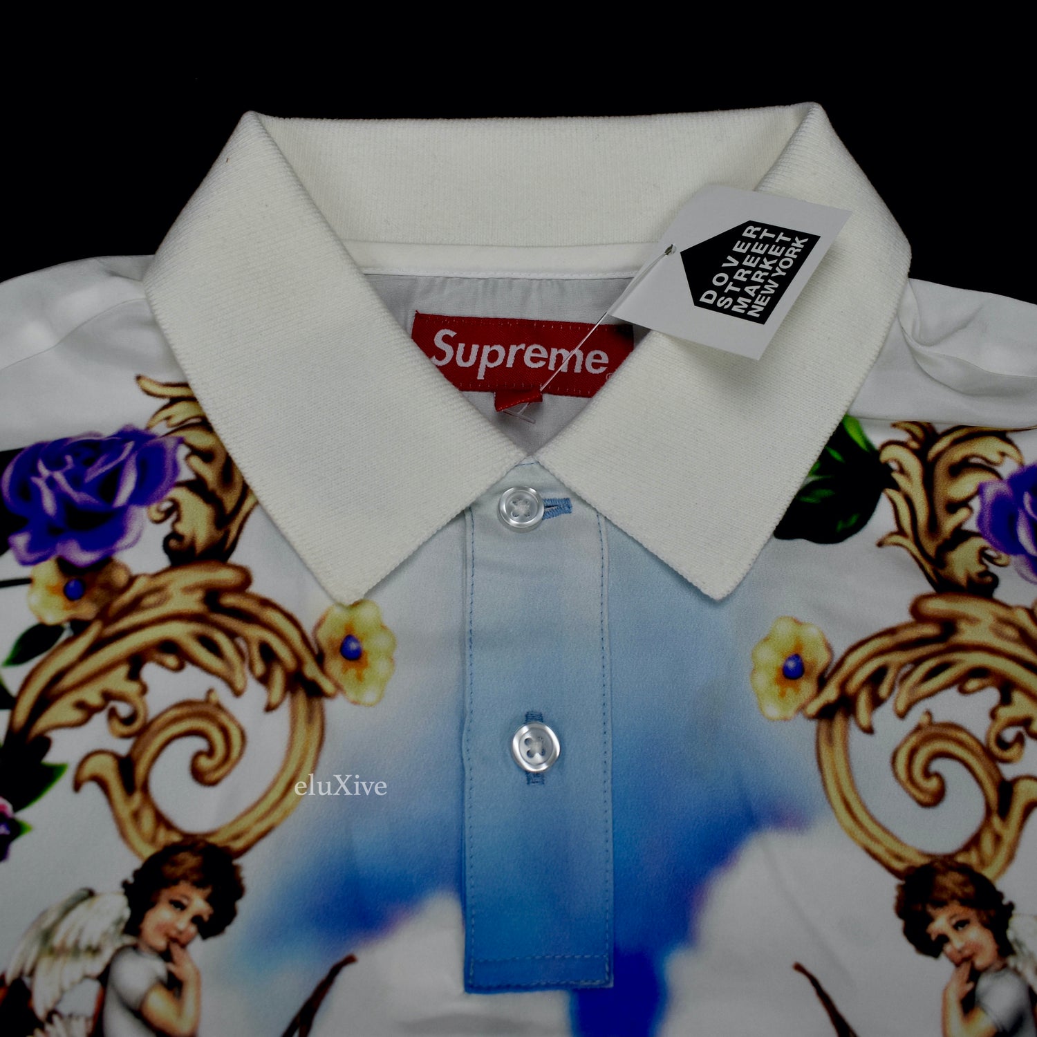 Supreme New York Silk Button Down Shirt Size Medium