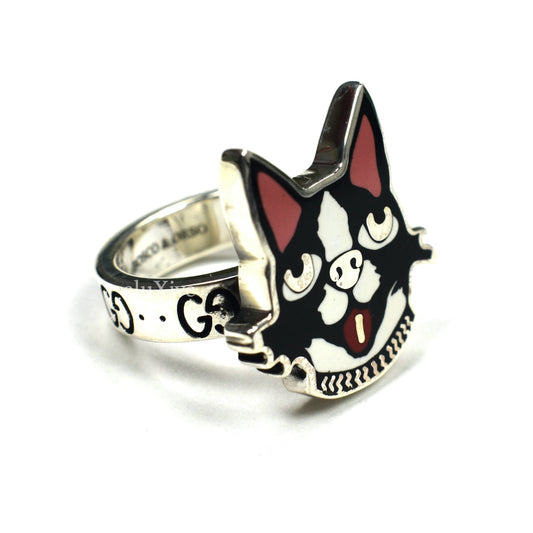 Gucci - Silver Bosco & Orso Dog Ring
