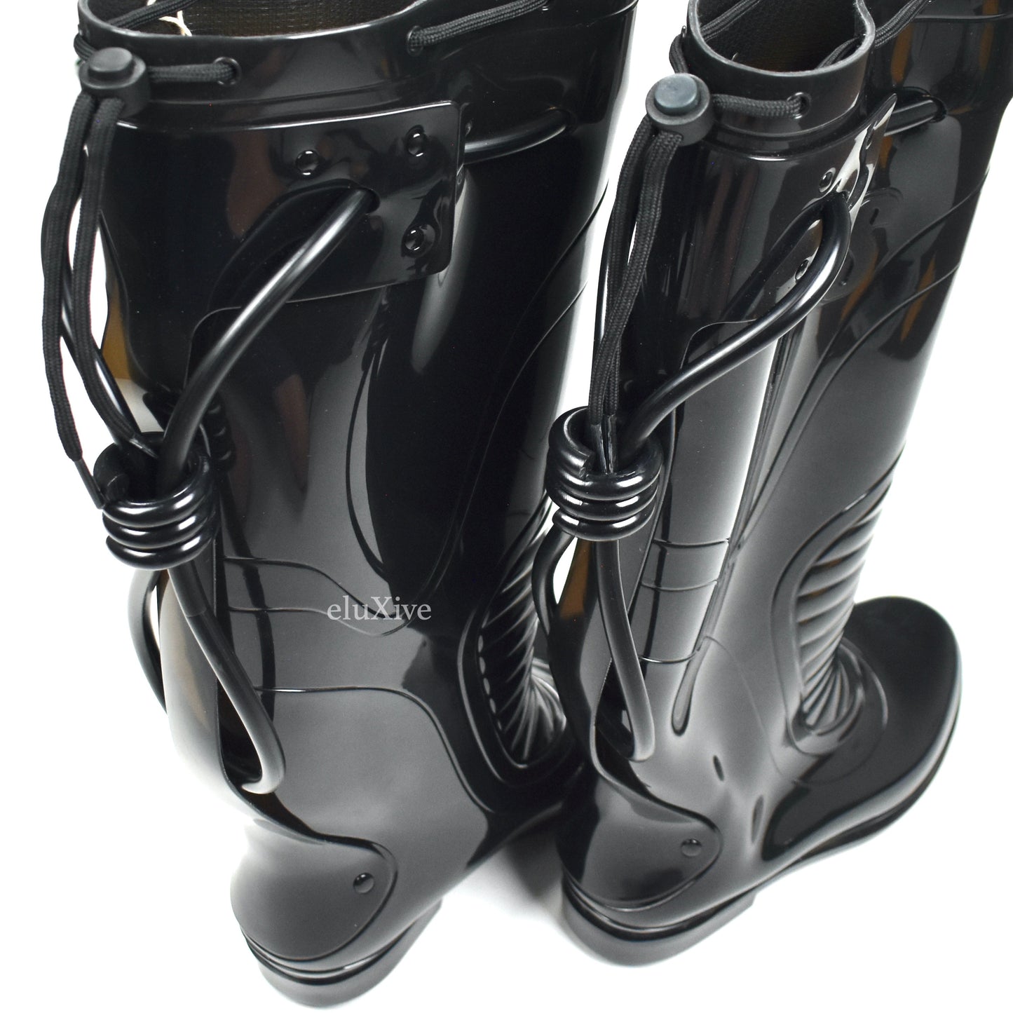 Raf Simons - Black PVC Blade Runner Futuristic Rubber Boots