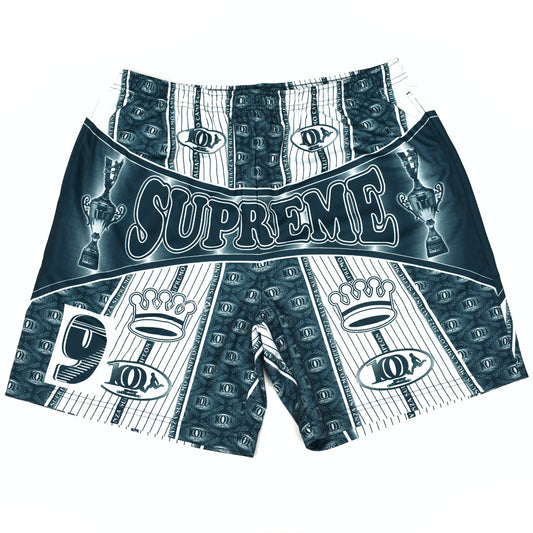 Supreme - Por Ciento Logo Print Soccer Shorts (Green)