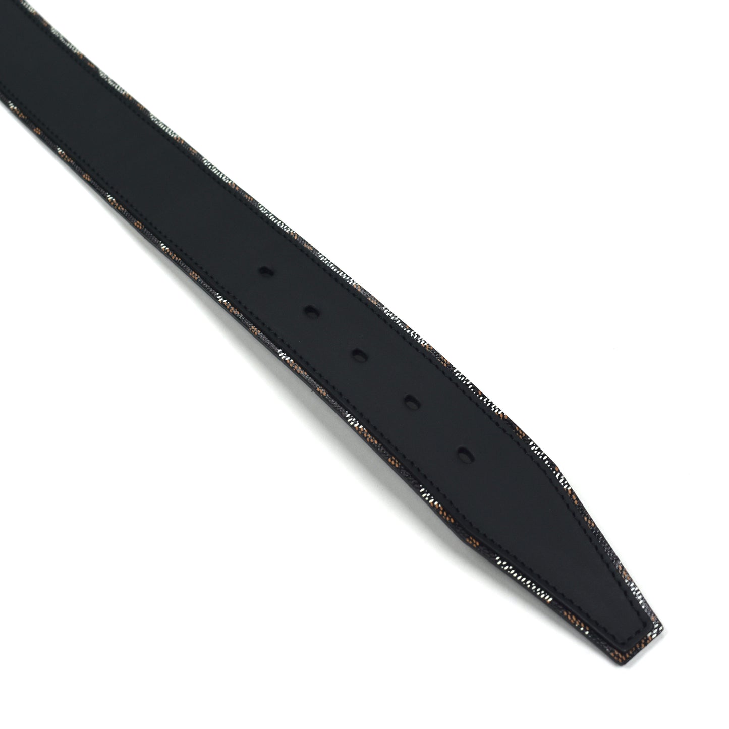Goyard - Monogram Canvas / Leather Florida Belt (Black)