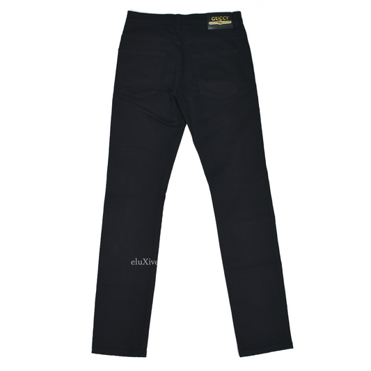 Gucci - Black Slim Fit Denim Jeans