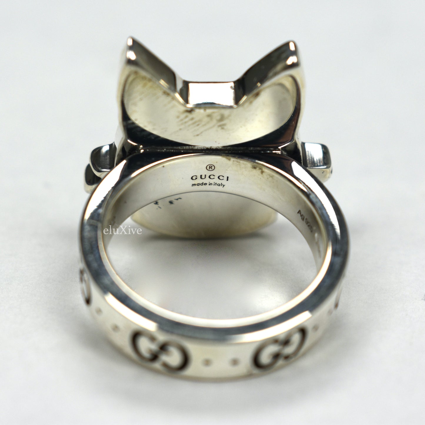Gucci - Silver Bosco & Orso Dog Ring