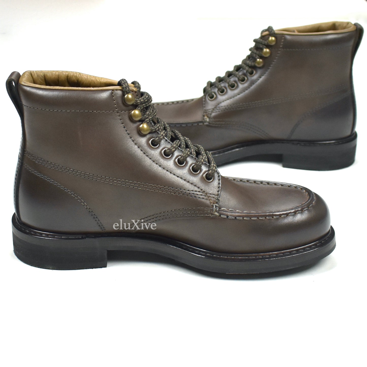 Tom Ford - Dark Brown Leather Cromwell Hiking Boots